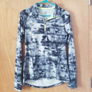 Black, white, and grey pullover